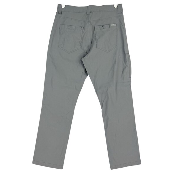 Eddie Bauer Men's Stretch Grey Tech Pants Size 32x30 Storm Repel Straight Leg - Picture 2 of 13
